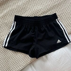 Adidas Women's Black Athletic Shorts 3 Stripes - Size Small